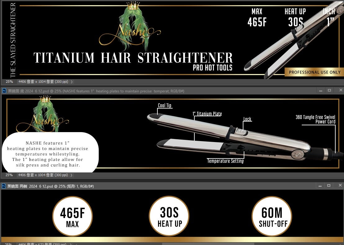 BLISS TITANIUM HAIR STRAIGHTENER